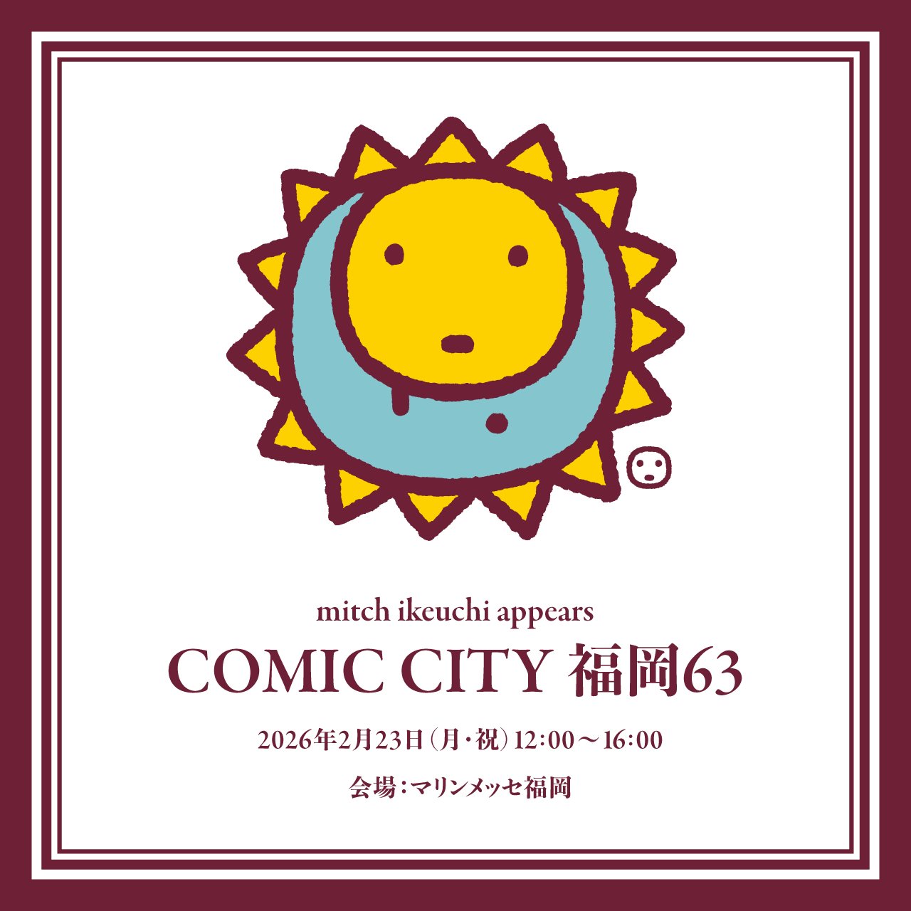mitch ikeuchi appears COMIC CITY FUKUOKA 63